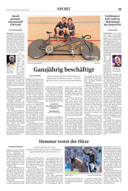 Samuel Ansah gewinnt sensationell EM-Gold — Varfolomeev holt Gold bei der Heim-WM im Mehrkampf
