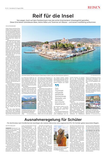 Reisen: Griechenland ohne Insel — Festland-Orte mit türkisblauem Meer und Tavernen am Wasser